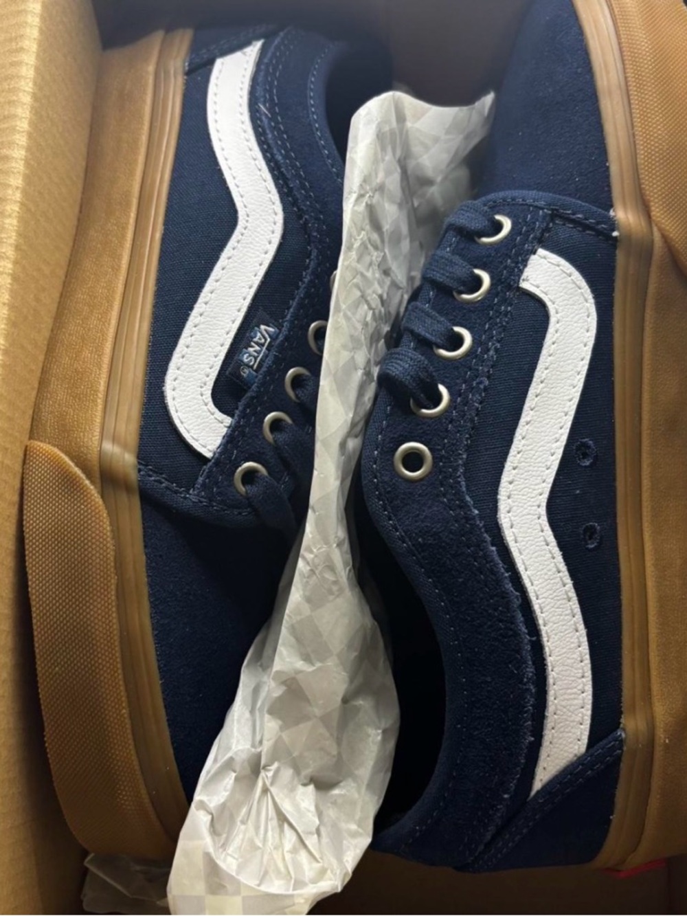 Vans Navy Suede WOMENS 8 / KIDS 6.5